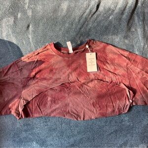 Vitality Women's Auburn Tie-dye Crop Top T-Shirt size L